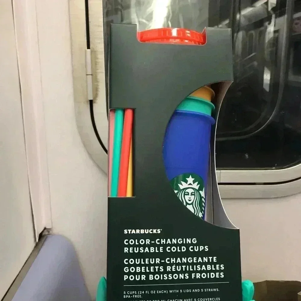 Starbucks Pride studded tumbler & color changing